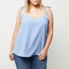 River Island Womens Plus Bow Shoulder Cami Top