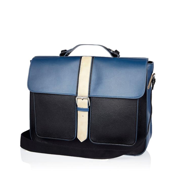 River Island Mensnavy Structured Satchel Workbag