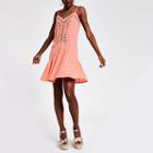 River Island Womens Neon Cutout Slip Dress