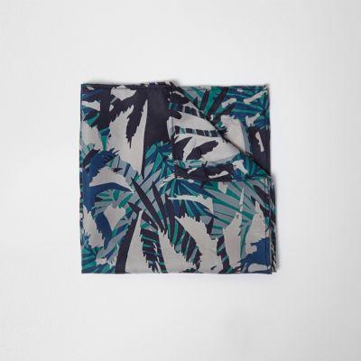 River Island Mens Forest Print Pocket Square