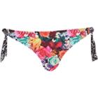 River Island Womens Floral Tie Side Bikini Bottoms