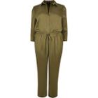 River Island Womens Plus Elasticated Waist Utility Jumpsuit
