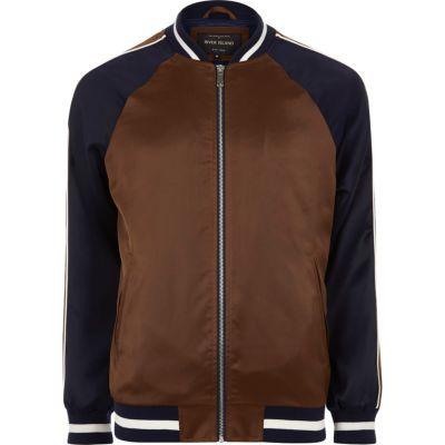 River Island Mens Two Tone Light Bomber Jacket