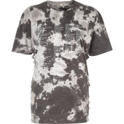 River Island Womens 'copenhagen' Tie Dye Slash Side T-shirt