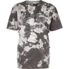 River Island Womens 'copenhagen' Tie Dye Slash Side T-shirt