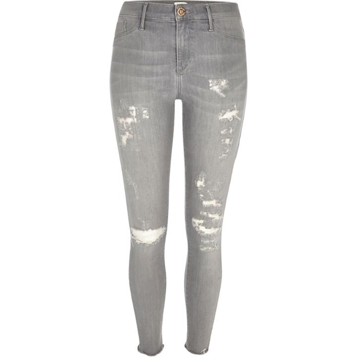 River Island Womens Distressed Molly Jeggings