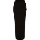 River Island Womens Ruched Side Jersey Maxi Skirt