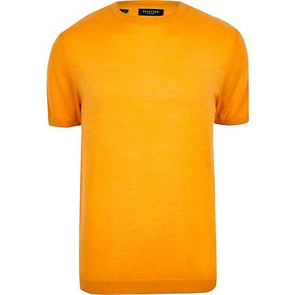 River Island Mens Selected Homme Knit T-shirt