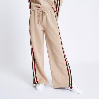 River Island Womens Petite Tape Popper Side Joggers