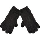River Island Mensgrey Knitted Ribbed Touch Screen Gloves