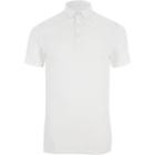River Island Mens White Essential Muscle Fit Polo Shirt