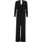 River Island Womens Crochet Insert Wide Leg Jumpsuit