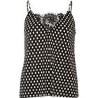 River Island Womens Polka Dot Pleated Cami Top