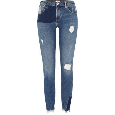 River Island Womens Reworked Denim Alannah Skinny Jeans
