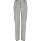 River Island Mens Check Print Slim Fit Suit Pants