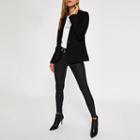River Island Womens Long Sleeve Fitted Knit Blazer
