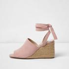 River Island Womens Tie Up Espadrille Wedges