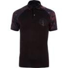 River Island Mens Big And Tall Printed Raglan Polo Shirt