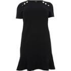 River Island Womens Plus Short Sleeve Peplum Shift Dress