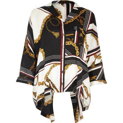 River Island Womens White Chain Print Shirt