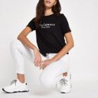 River Island Womens 'rue Cremiux' Print Tie Crop T-shirt
