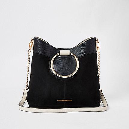 River Island Womens Ring Handle Bucket Bag