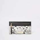 River Island Womens Snake Printed Card Holder Pouch Purse