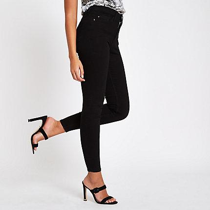 River Island Womens Ri Mid Rise Molly Ripped Jeggings