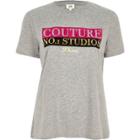 River Island Womens 'couture' Print Fitted T-shirt