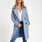 River Island Womens Petite Long Double Breasted Coat