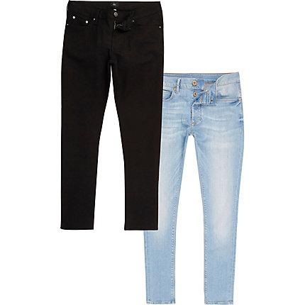 River Island Mens Slim Fit Jeans Multipack