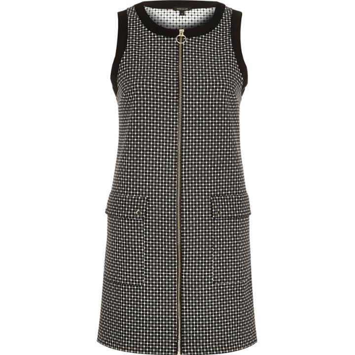 River Island Womens Printed Zip-up Shift Dress