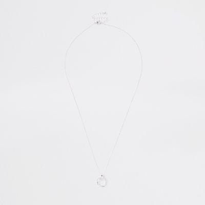 River Island Womens Silver Tone Interlink Circle Chain Necklace