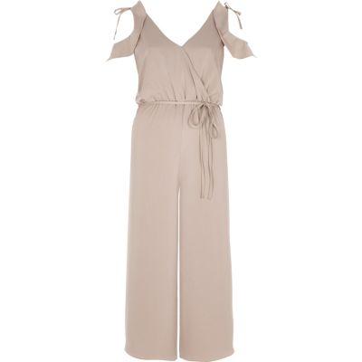 River Island Womens Cold Shoulder Culoutte Jumpsuit