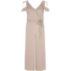 River Island Womens Cold Shoulder Culoutte Jumpsuit