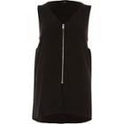 River Island Womens Zip Front V Neck Loose Fit Tank