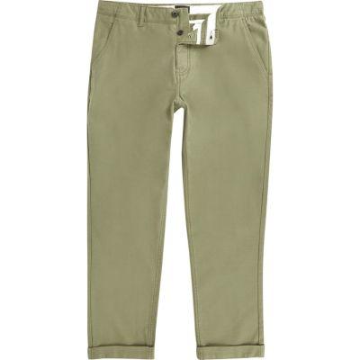 River Island Mens Slim Fit Tapered Chino Trousers