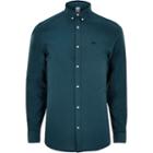 River Island Mens Wasp Embroidered Button-up Oxford Shirt