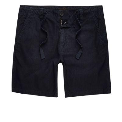 River Island Mens Linen Blend Shorts
