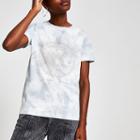 River Island Womens Tie Dye Embellished T-shirt