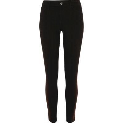 River Island Womens Metallic Leopard Print Molly Jeggings
