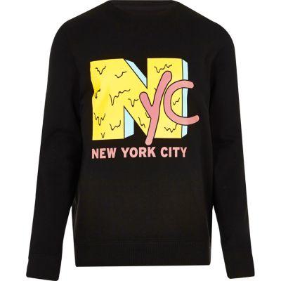 River Island Mens 'nyc' Print Sweatshirt