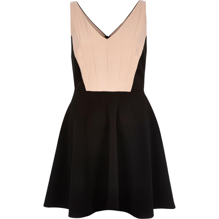 River Island Womens Block Panel Skater Dress