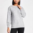 River Island Womens Embellished Cut Out Knitted Jumper