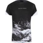 River Island Mens 'snow Way' Fade Print Slim Fit T-shirt