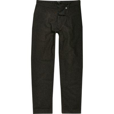 River Island Mens Wool-blend Warm Handle Joggers