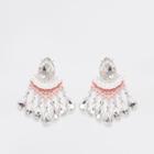 River Island Womens Stone Pearl Drop Stud Earrings