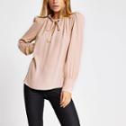 River Island Womens Frill Neck Long Sleeve Blouse