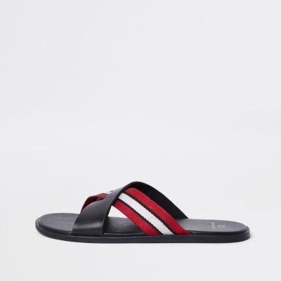 River Island Mens Crossover Flip Flops