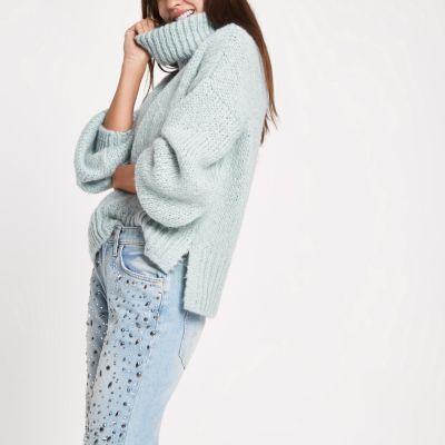 River Island Womens Roll Neck Knit Jumper